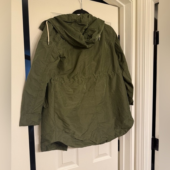 Old Navy Olive Green Rain Coat Size Xs - Picture 5 of 5